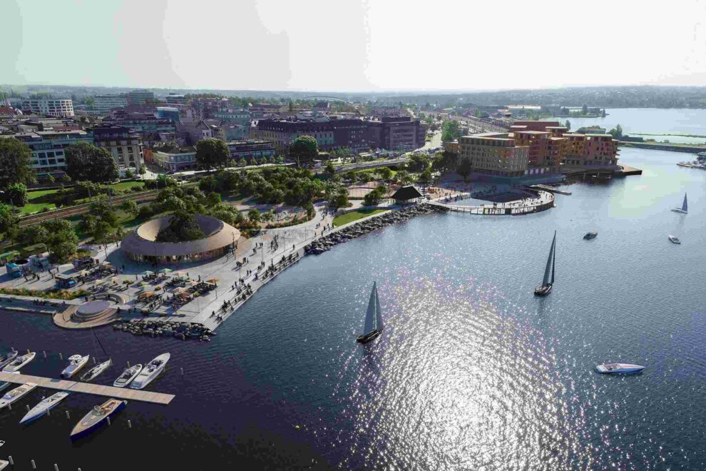 Ny og levende sjøfront i Hamar