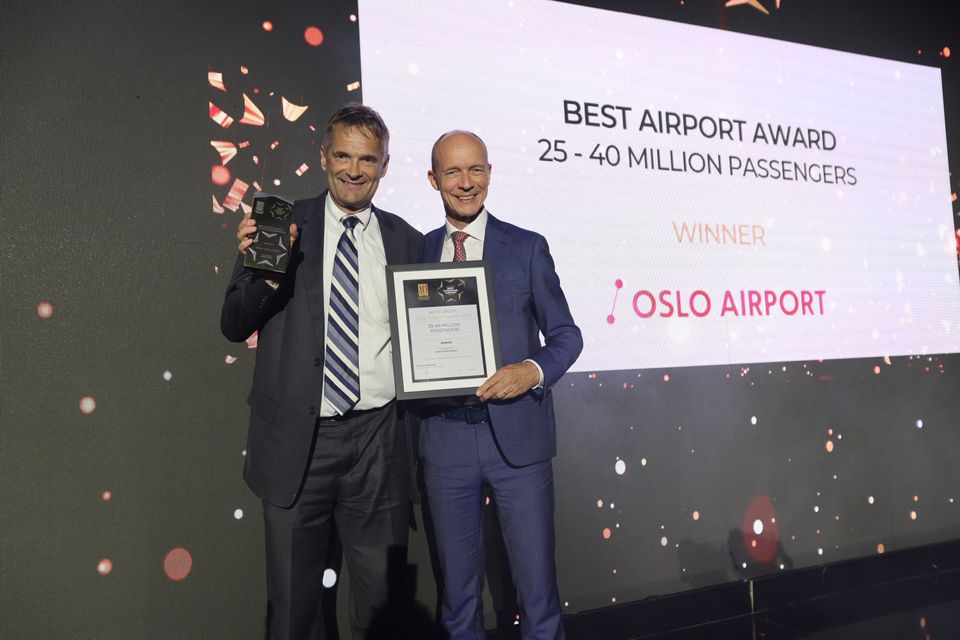 Oslo lufthavn kåret til Europas beste