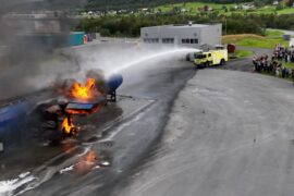 Actionfylt åpning av den nye Brann- og redningsskolen Thumbnail