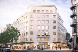 Bærekonstruksjoner i tre pryder eksklusive adresser i Stockholm Thumbnail
