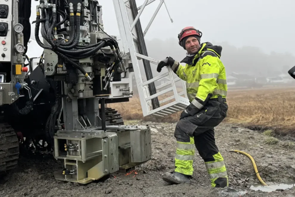 Begrenser utslipp med helelektrisk borerigg