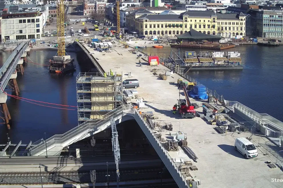 Ny bybru bygges i Drammen