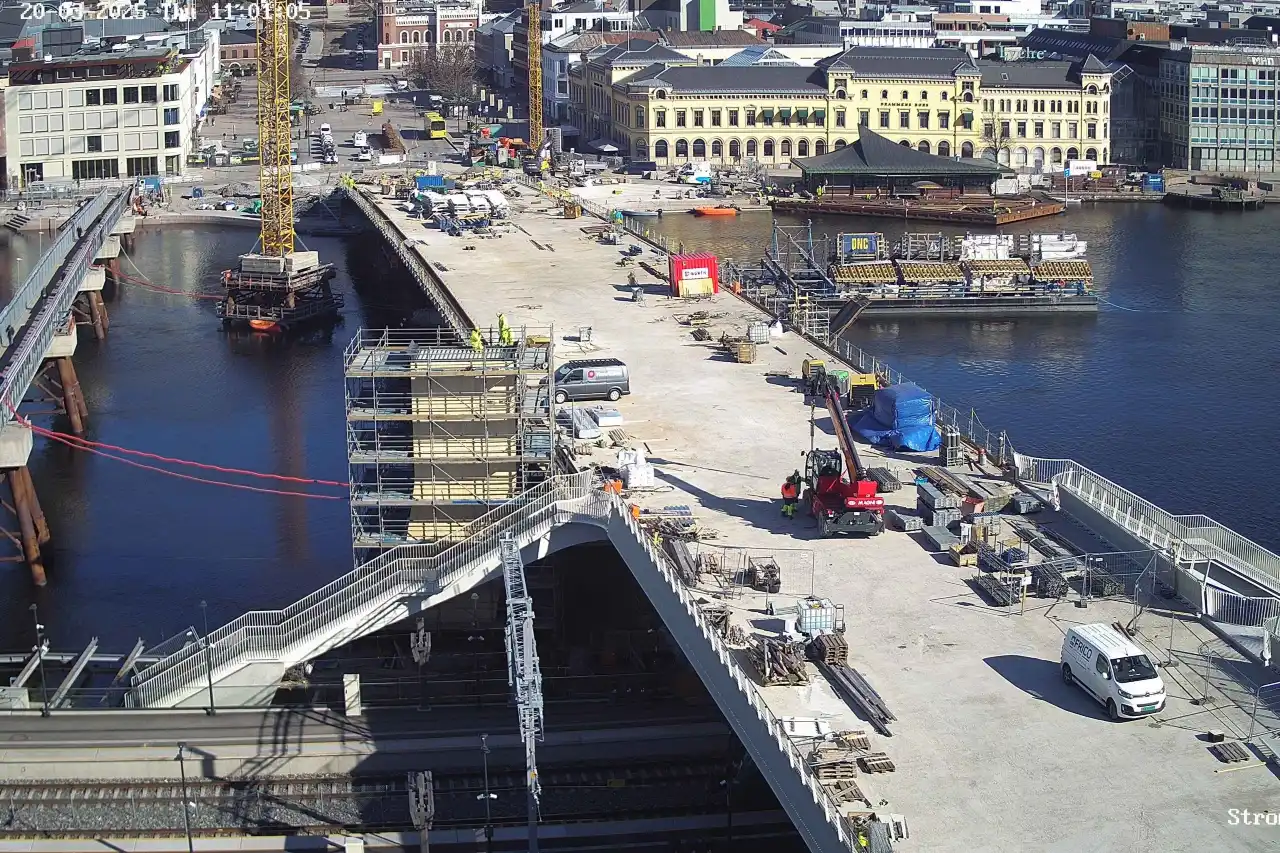 Ny bybru bygges i Drammen