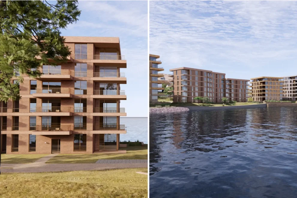 Selvaag Bolig skal samarbeide med Union Eiendomsutvikling om utvikling og realisering av prosjektet på Glassverket i Drammen (Illustrasjoner: Lund+Slaatto Arkitekter)