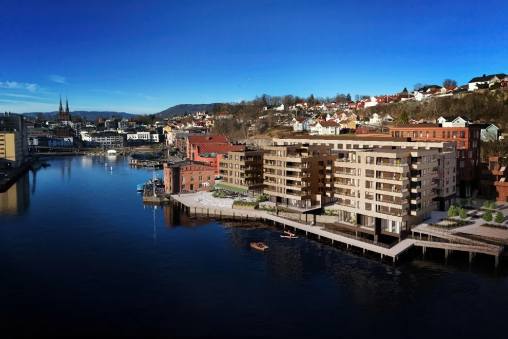 Bilde viser fase 1 av prosjektet. Bildet er kun en illustrasjon og endelige løsninger vil kunne avvike fra illustrasjonen. Foto: Børve Borchsenius