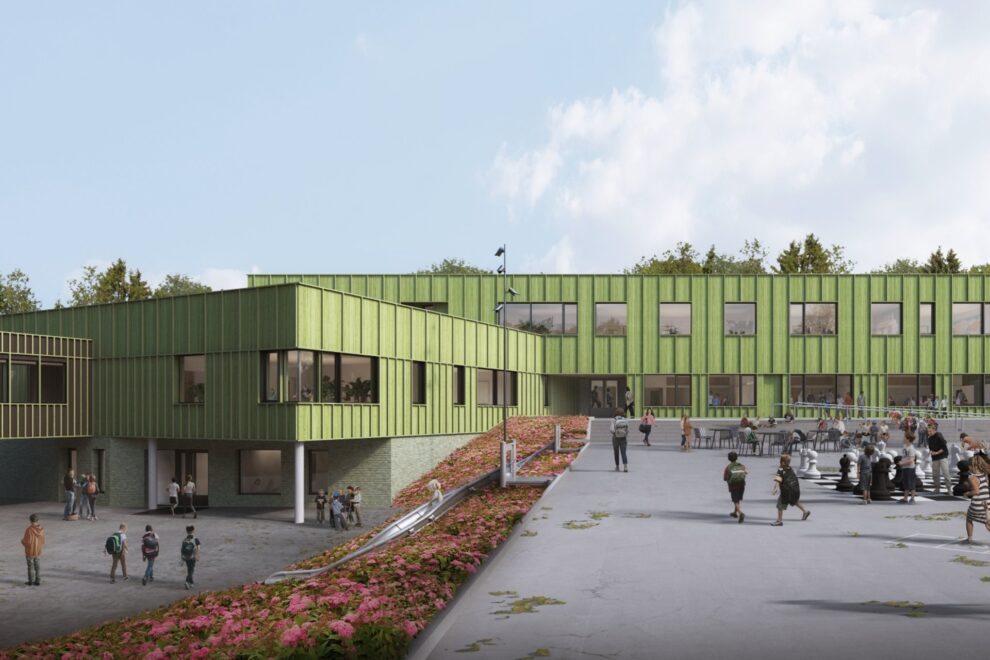 Nå utvides Stange skole