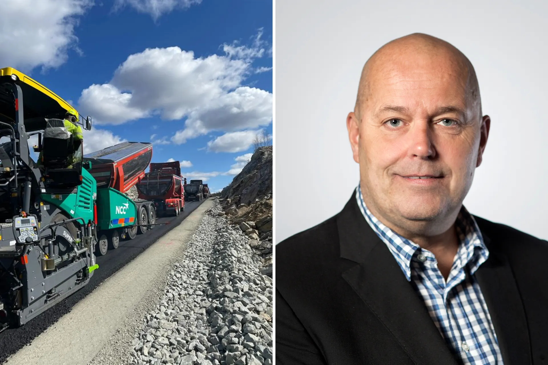 André Waage, leder for NCCs asfaltvirksomhet.