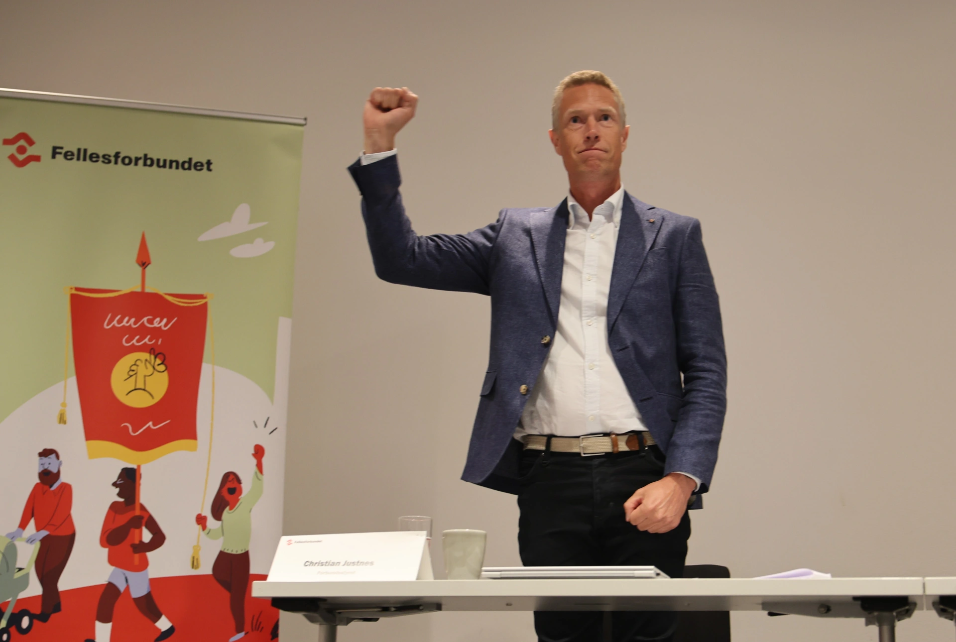 Nyvalgt leder i Fellesforbundet Christian Justnes. Stian Fyen / Fellesforbundet Fri bruk mot kreditering