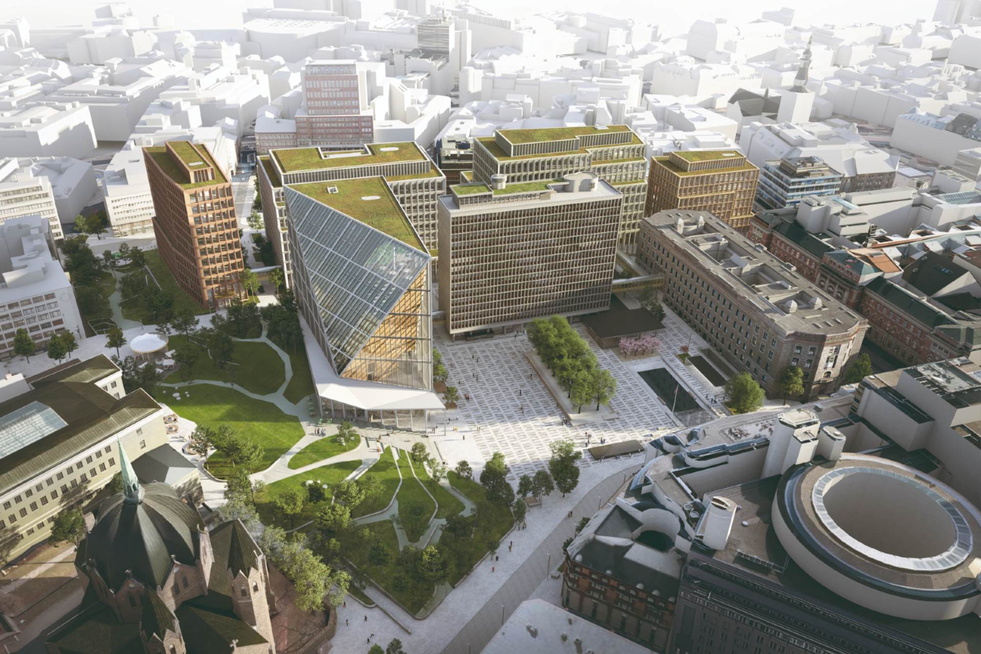 Første byggetrinn i regjeringskvartalet er snart klart 