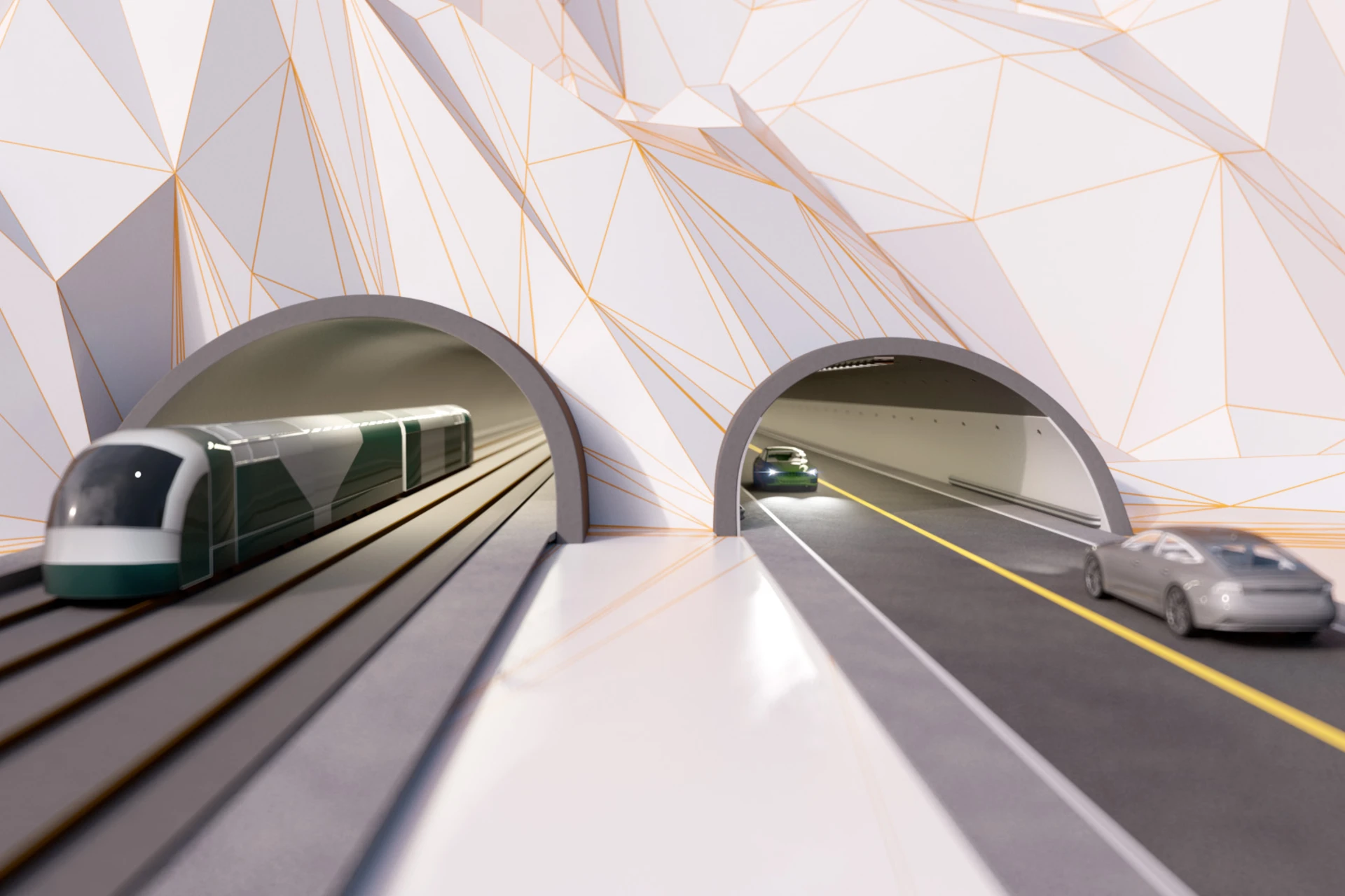 Illustrasjon av Fellesprosjektet Arna-Stanghelle Statens vegvesen/Bane NOR