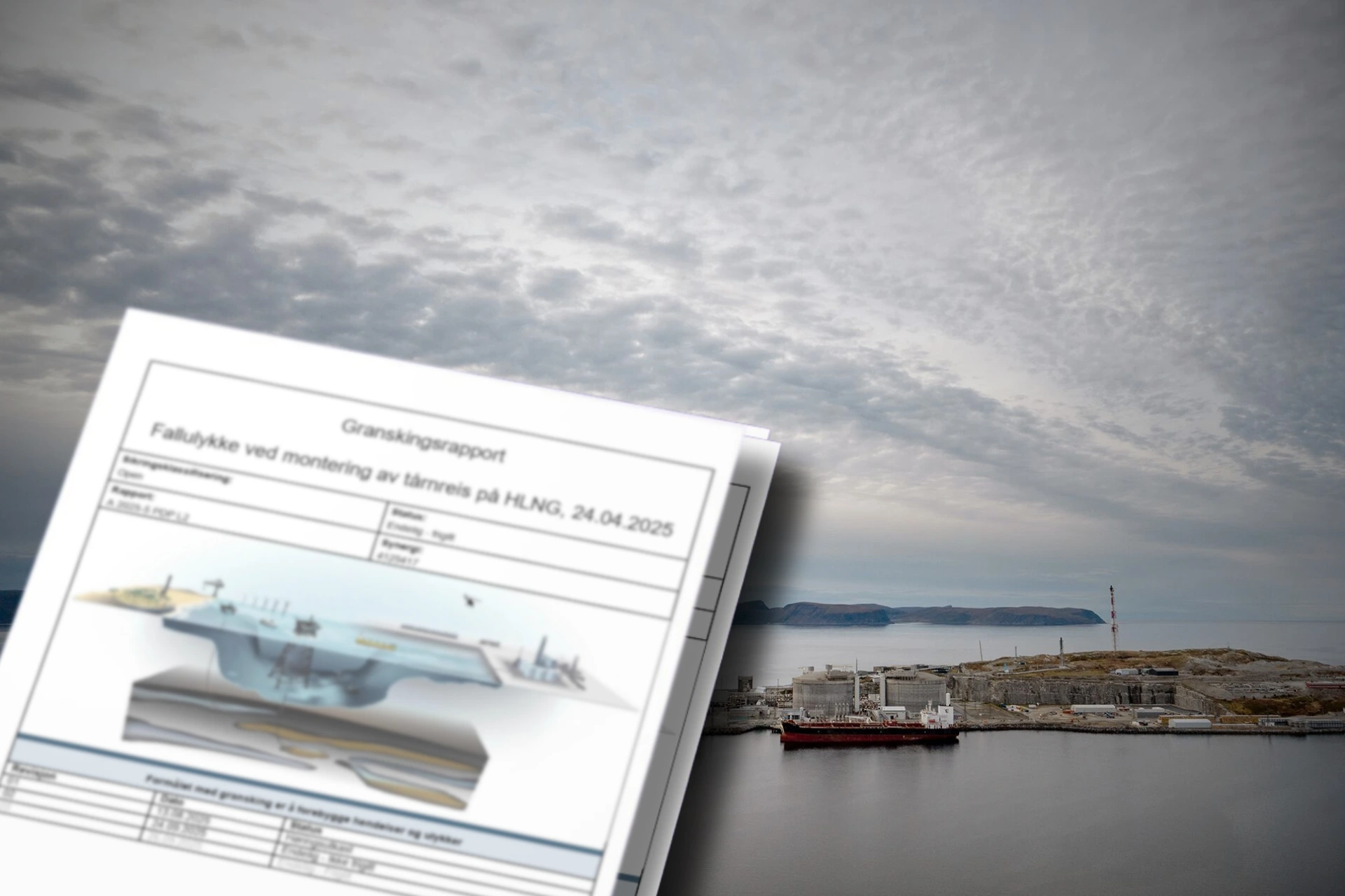 Background image: The Hammerfest LNG plant on Melkøya Photo: Øyvind Gravås and Jonny Engelsvoll / Equinor