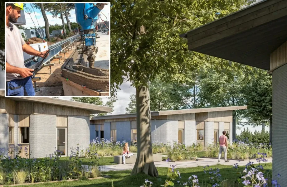 Europas største 3D-printede boligprosjekt når milepæl