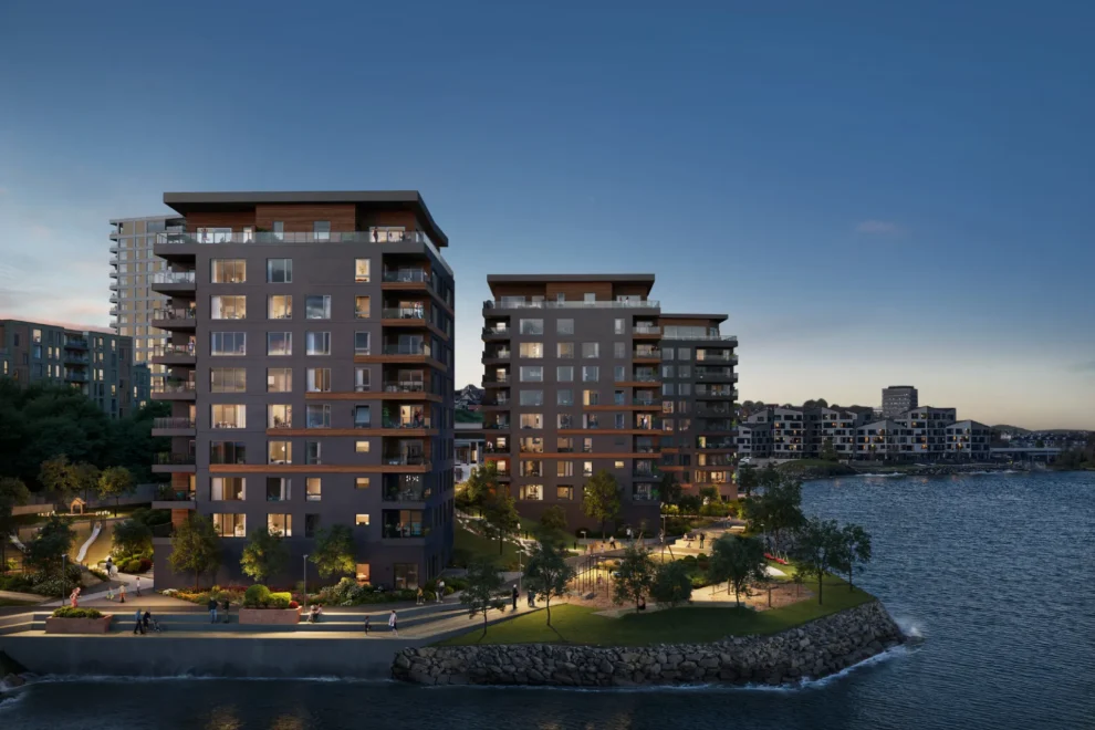 Byggetrinnet består av 58 selveierleiligheter. Skanska & Base