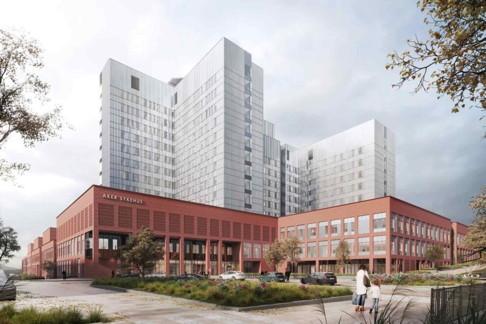 Illustrasjon av sykehuset.