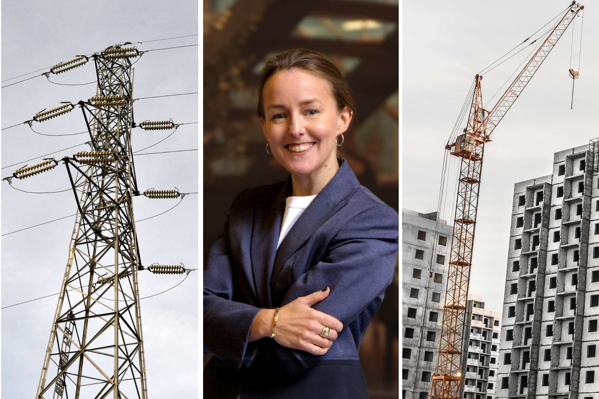 Byggsektoren bruker rundt 63 TWh strøm i året, nær halvparten av Norges totale kraftproduksjon. Grønn Byggallianse mener tempoet i energieffektiviseringen må økes betydelig for å nå Stortingets mål om 10 TWh reduksjon innen 2030. Foto: Canva/Grønn Byggallianse