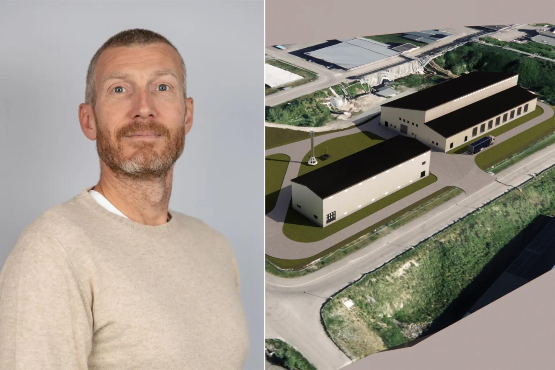 Jan Martin Lervåg, samspillsleder i NCC Building Norge. Illustrasjon: Neptun Glomfjord Green Ammonia