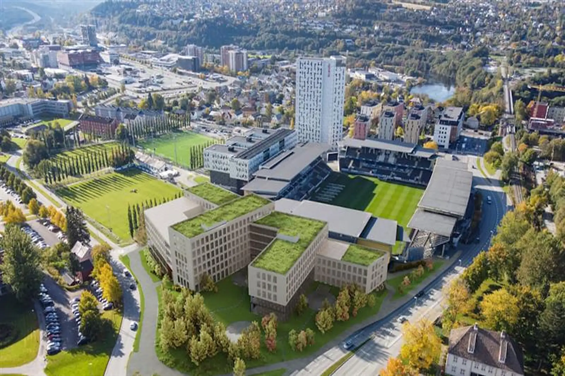 Prosjektet skal styrke Lerkendal som destinasjon og skape et moderne næringsområde tett på NTNUs og SINTEFs kunnskapsmiljøer. Klokkesvingen AS