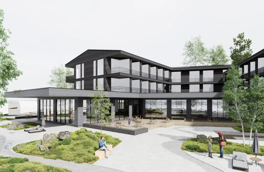 Backe bygger nytt hotell på Byrknes i Gulen