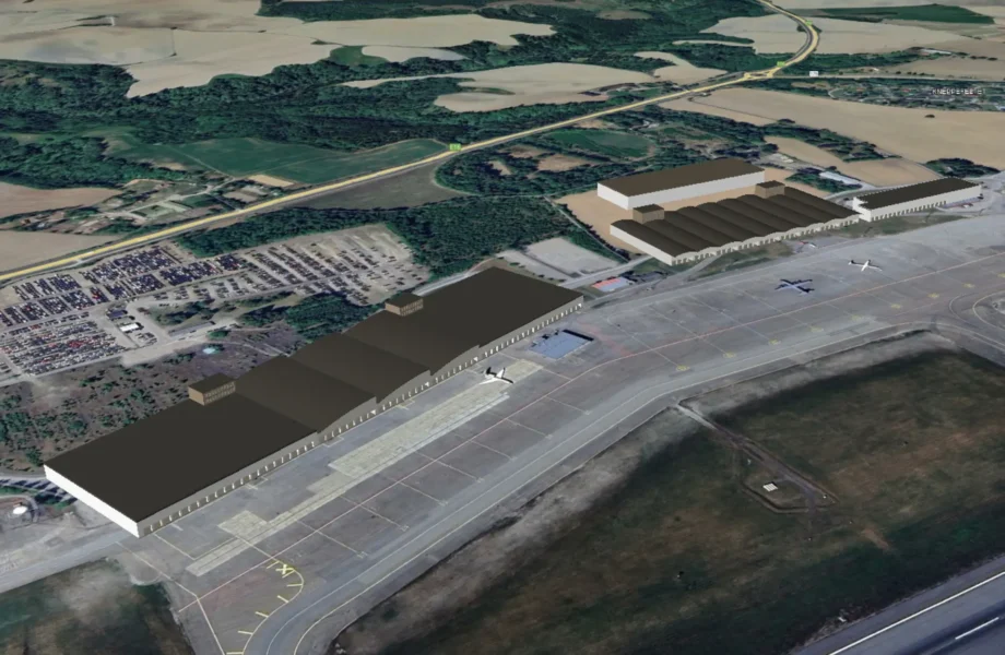 Storsatsing: Har lagt hele lufthavnen på tegneblokket