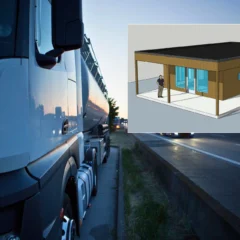 Skanska starter bygging av hviletopp for tungbiler ved E6