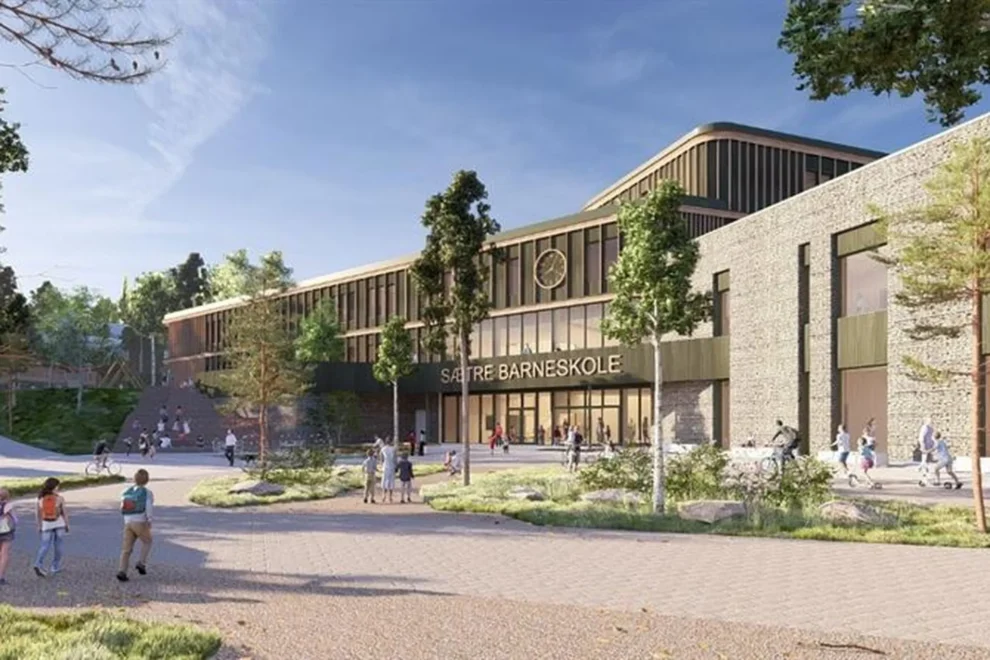 Sætre barneskole bygges med Svanemerke Thumbnail