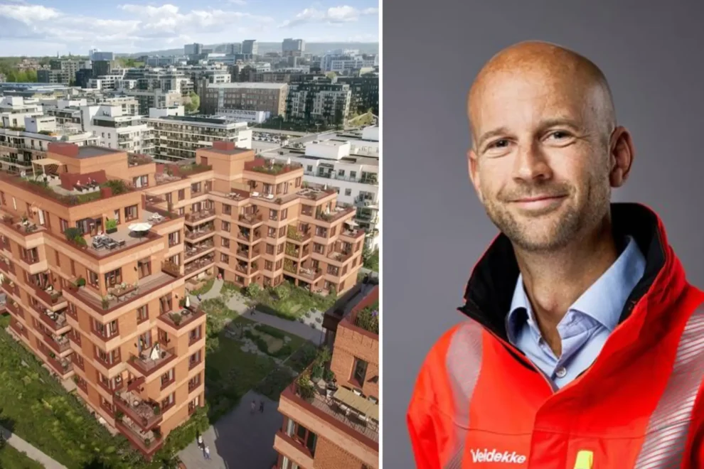 Illustrasjon: Vigsnæs+Kosberg Arkitekter/Kaare Gilhus, avdelingsleder i Veidekke Bygg Oslo. Foto: Veidekke