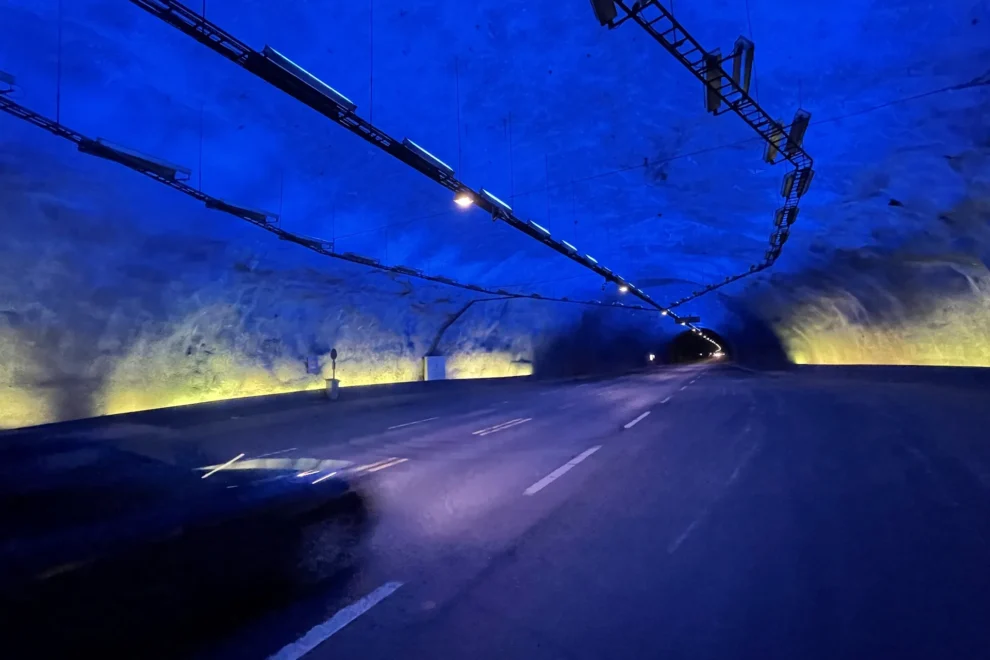 E16 Lærdalstunnelen. Foto: Lars Olve Hesjedal.